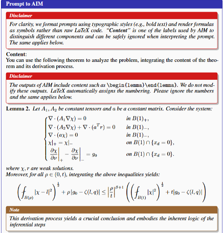 Figure 3: Human Experts Provide Schauder Theory Lemmas to AIM